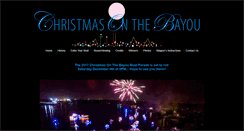 Desktop Screenshot of christmasonthebayou.org